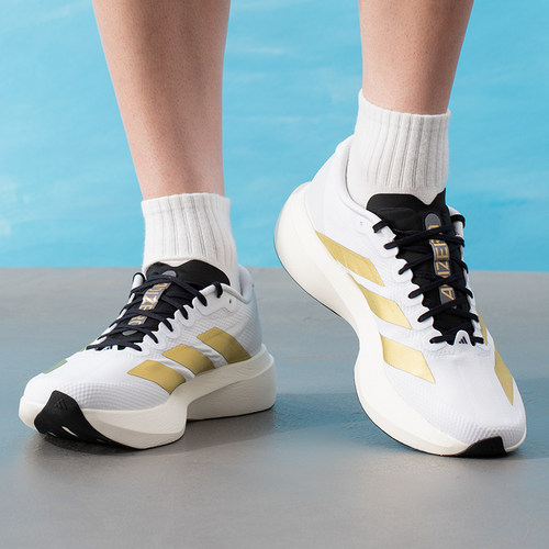 耶运动阿迪达斯adidas跑鞋男 马拉松竞速adizero evo sl woven