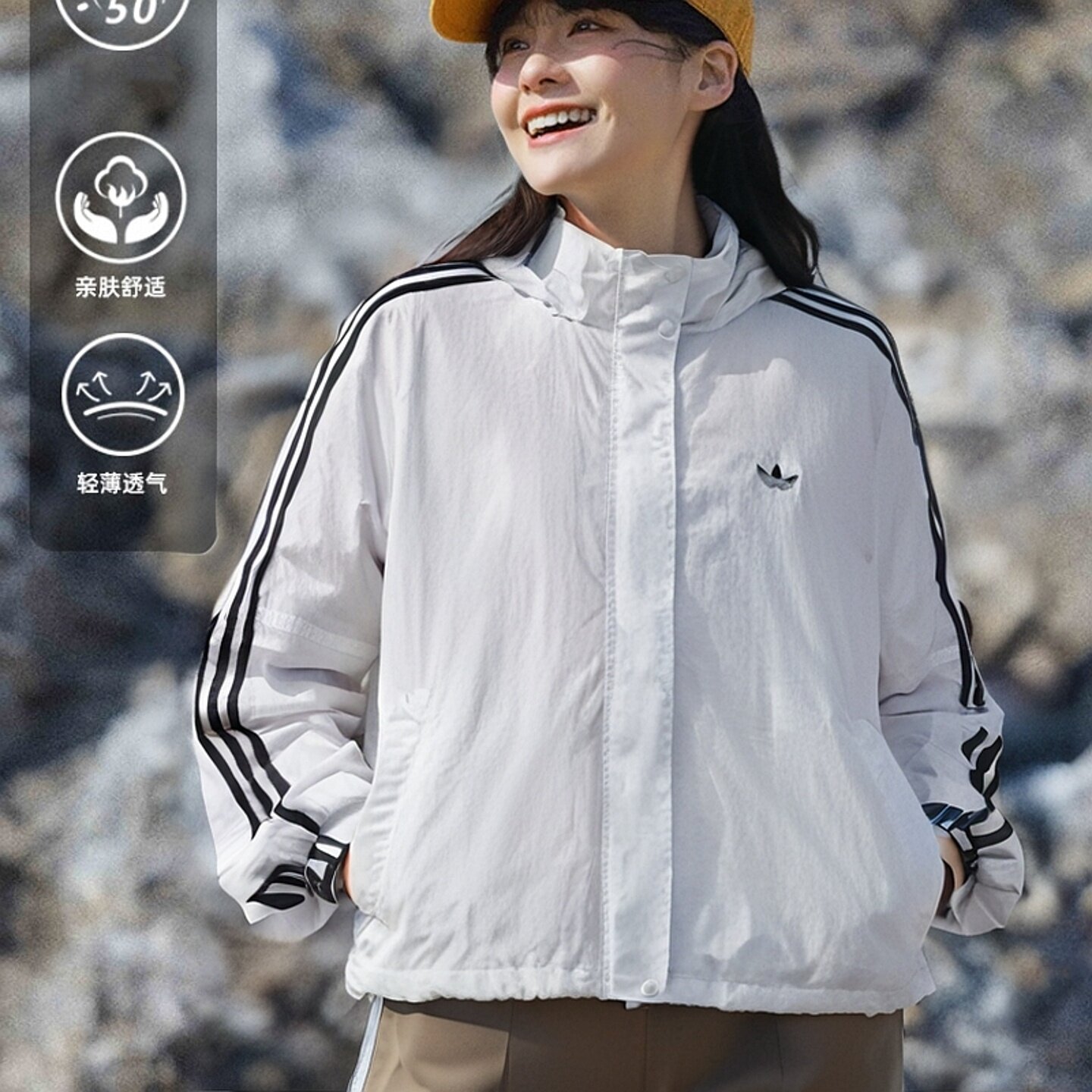 耶运动阿迪达斯三叶草外套女2026秋季新款韩版正品休闲夹克JX1450