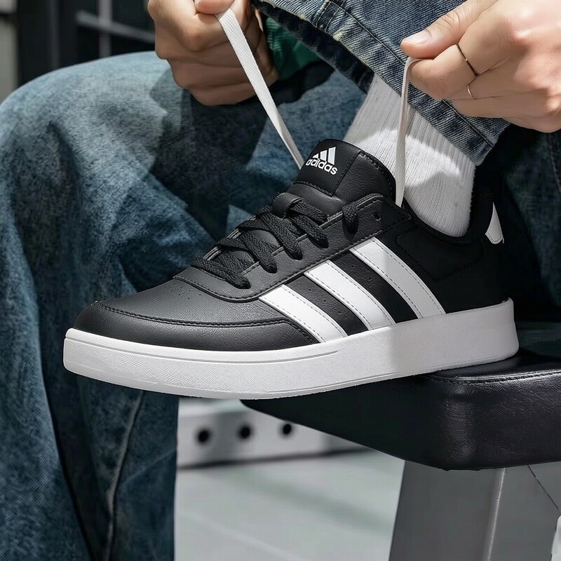 耶运动阿迪达斯正品男鞋复古网球鞋低帮adidas板鞋黑色运动休闲鞋