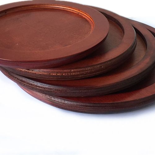 圆形木垫石锅底托砂锅垫汤碗垫韩式石锅拌饭托盘隔热垫瓦罐垫盘