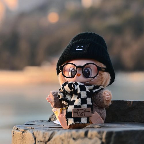 labubu拉布布娃衣坐坐派对马卡龙