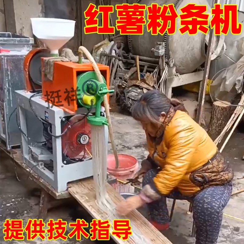 做红薯粉条机器小型家用压粉丝机全自动商用O粉条加工设备红薯粉