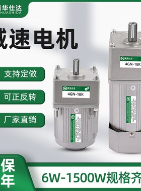路华仕达减速可调变速00交流立式齿轮调速马达W-0W