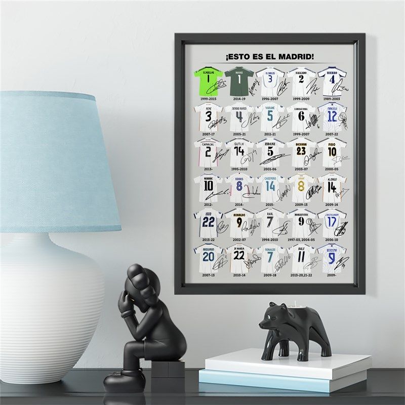 皇马名宿球衣款装饰相框照片墙桌摆挂框酒吧壁画C罗劳尔,家居饰品,相框/画框,淘宝优惠券,粉丝福利购,淘宝优惠卷
