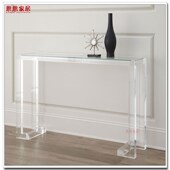 通透桌子玄关台有机玻璃玄关桌入户长方形客厅走廊条案
