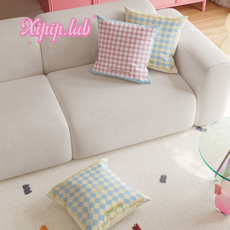 xipiplab奶油风家用客厅沙发抱枕车载靠枕腰枕办公室午休靠背靠垫