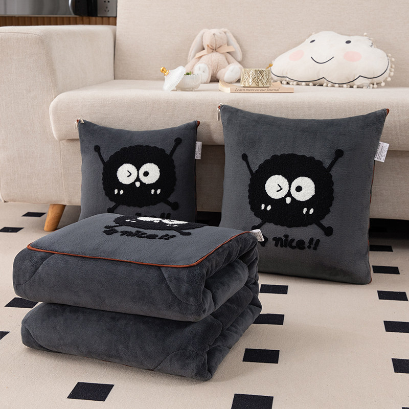 抱枕被子两用个性室加厚午睡绒被折叠空调被车上靠枕四季,居家布艺,抱枕被,淘宝优惠券,粉丝福利购,淘宝优惠卷