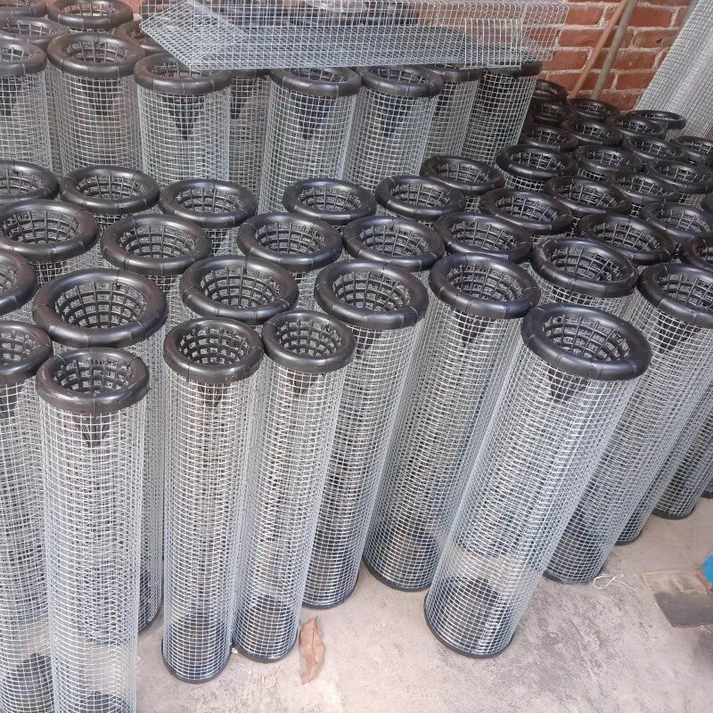 蛇铁丝笼多功能锈铁丝笼子手工黄鳝笼鱼虾笼通用长筒笼子装笼