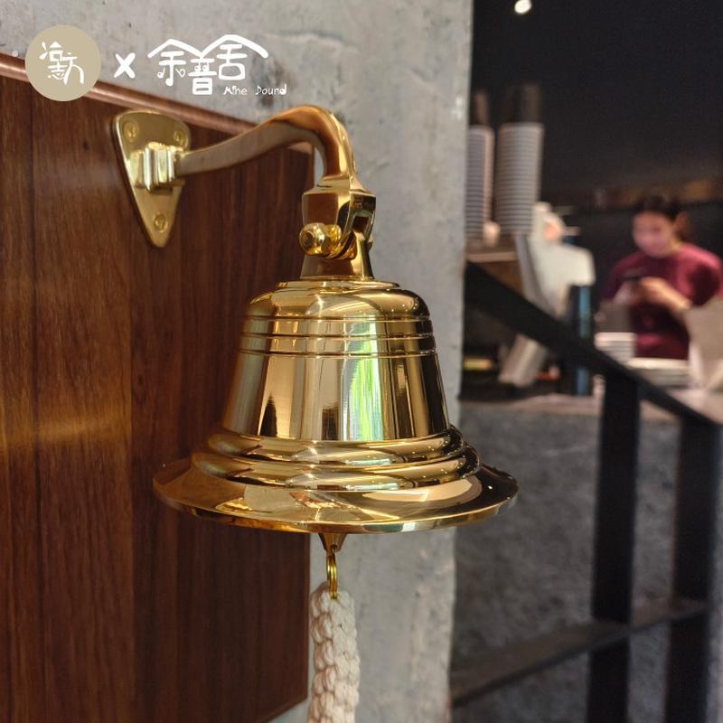 高端黄铜挂墙铃铛门铃装饰门头酒吧咖啡厅家居样板间装饰轻奢门钟