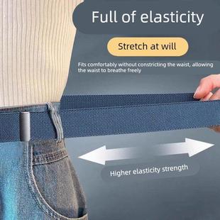 懒人腰带女士可调节松紧牛仔裤 带弹力收腰神器军训 皮带男隐形裤