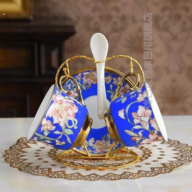 下午茶具奢华茶杯咖啡杯陶瓷英式古代宫廷风客厅新款家用复古水杯