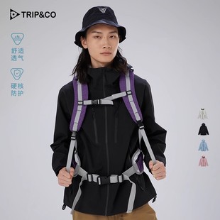 2025新款男女同款休闲舒适透气排汗保暖防风专业户外冲锋衣外套