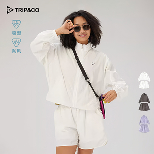 TRIP&CO户外涉水服女士防风吸湿溯溪垂钓徒步冲浪运动衣分体套装