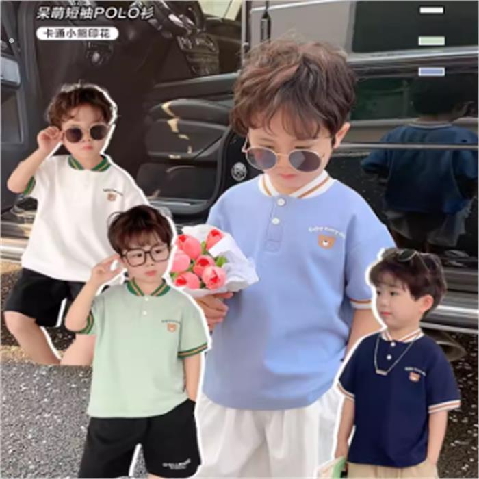 男童短袖polo衫t恤夏季夏装婴儿童装宝宝半袖洋气小童上衣潮X3810