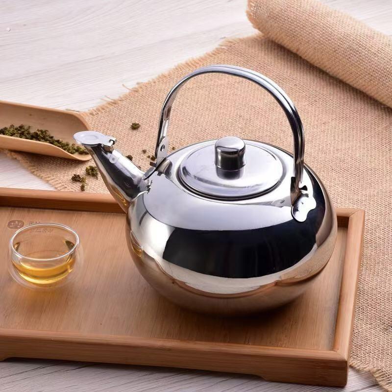 饭店不锈钢茶壶酒壶小水壶背带过滤网玲珑壶饭厅酒店小茶水壶烧水