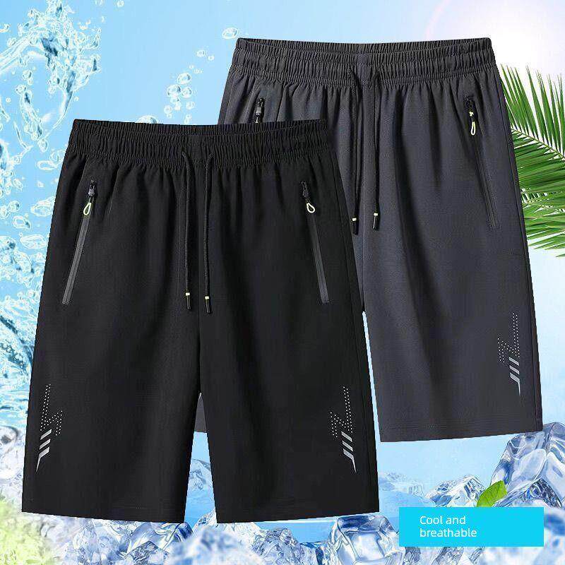 男士冰丝速干短裤2025新款男孩夏季休闲运动裤夏款裤子五分中裤