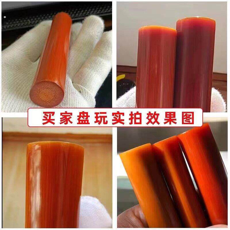 实心竹手把件高密度老料实心玉竹精抛光竹环文玩手把件雕刻