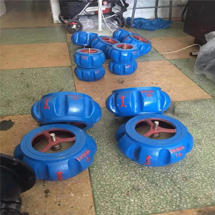 H71X-16K对夹式消声止回阀NH7K2F-25P真空止回阀ZHF单向阀逆止阀