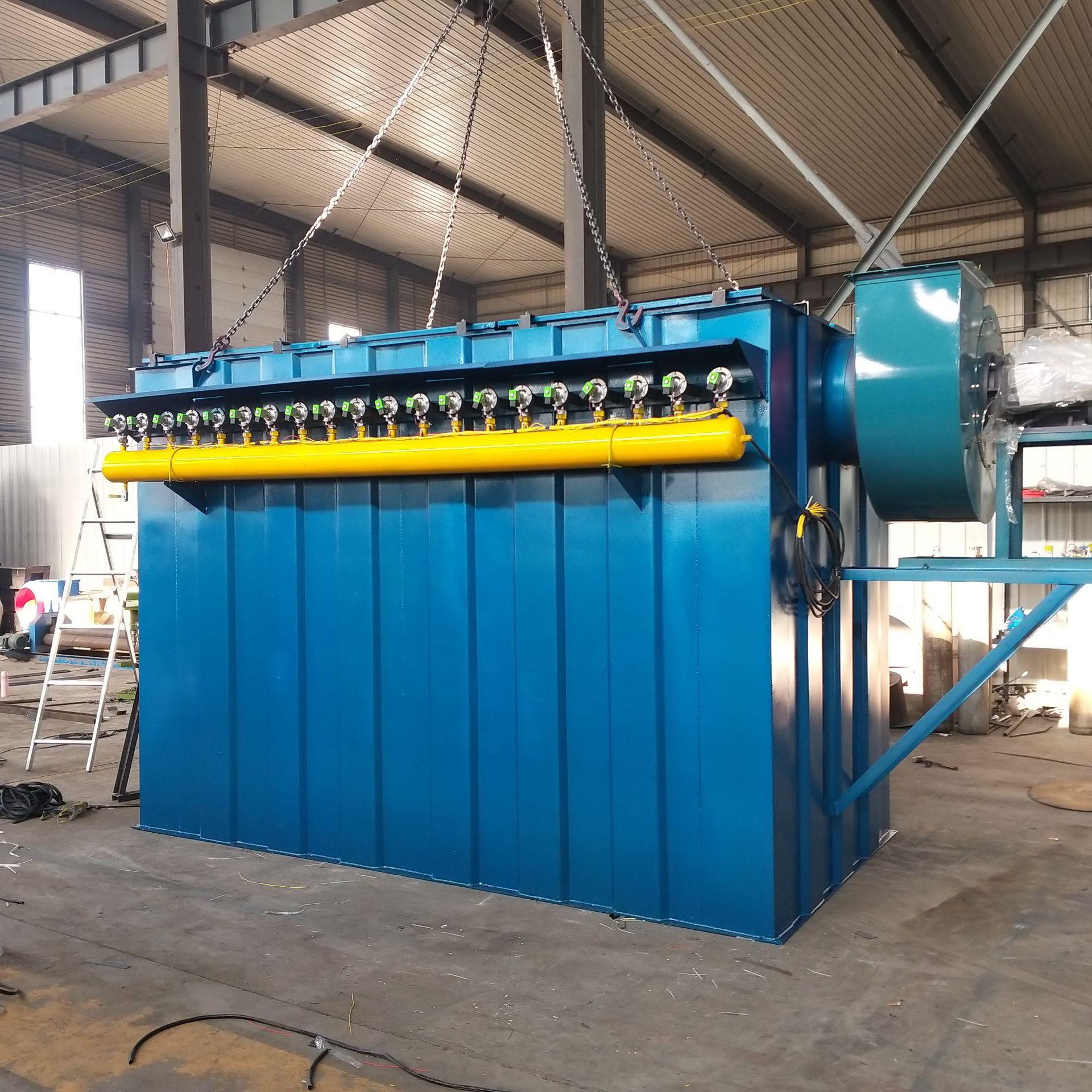 白灰窑布袋烟雾过滤除尘器面粉厂气箱袋式收集粉尘脉冲布袋除尘器