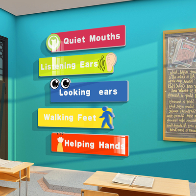 英语角班级布置教室装饰励志文化墙贴初三中开课黑板报材料环创