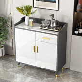 岩板餐边柜客厅茶水柜餐厅备餐柜收纳储物柜简约现代靠墙