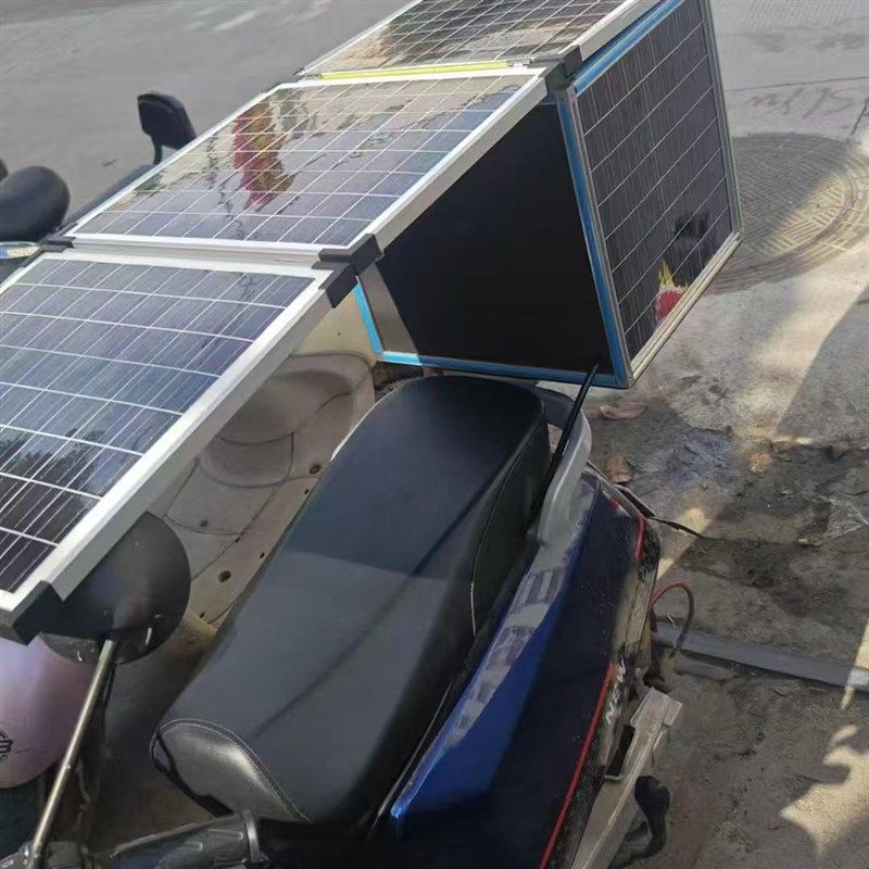 两轮房车屋顶 太阳能电板升压光发电系统