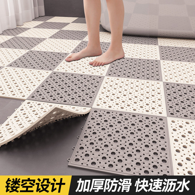 卫生间滑垫浴室门口吸垫摔垫可擦免洗拼接地面铺地垫