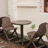 简约小户型客厅阳台家用圆桌椅套装 可折叠咖啡桌餐桌茶桌茶几