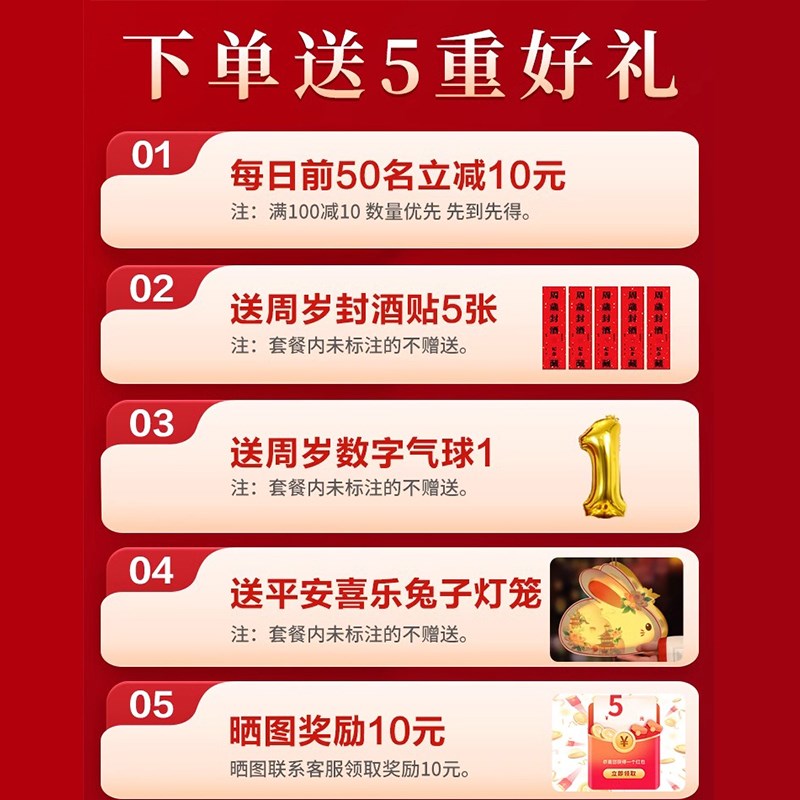 兔宝宝一周岁生日布置装饰宴场景抓周用品道具套装礼背景墙kt板男