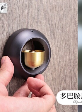 匠师日式多巴胺风铃入户门吸入式门铃店铺黄铃铛