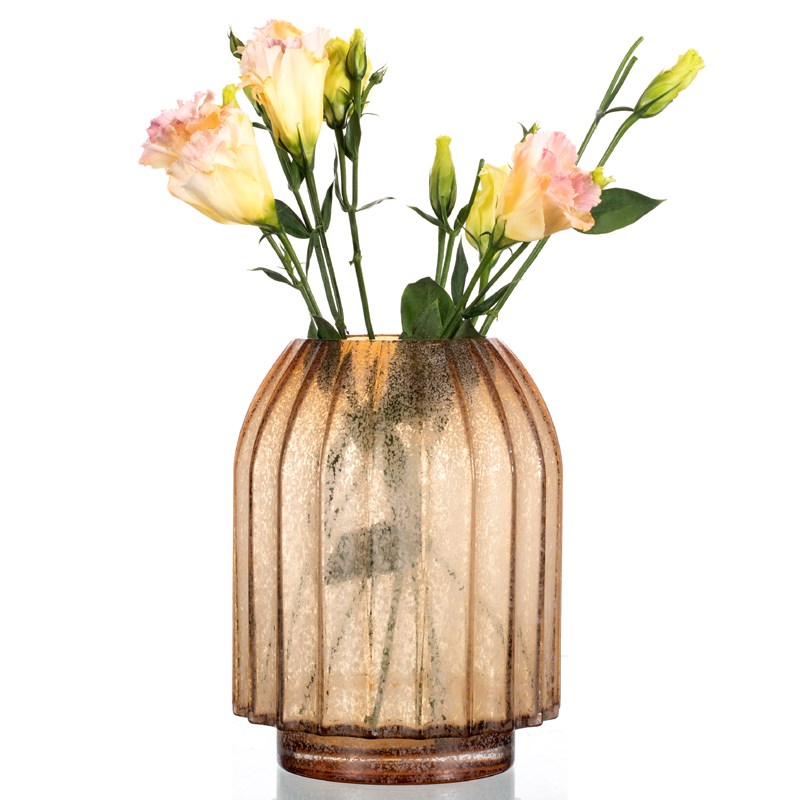 手工自然 大号糖砂M2花瓶 田园花家居摆设花插 玫瑰百合仿真花瓶