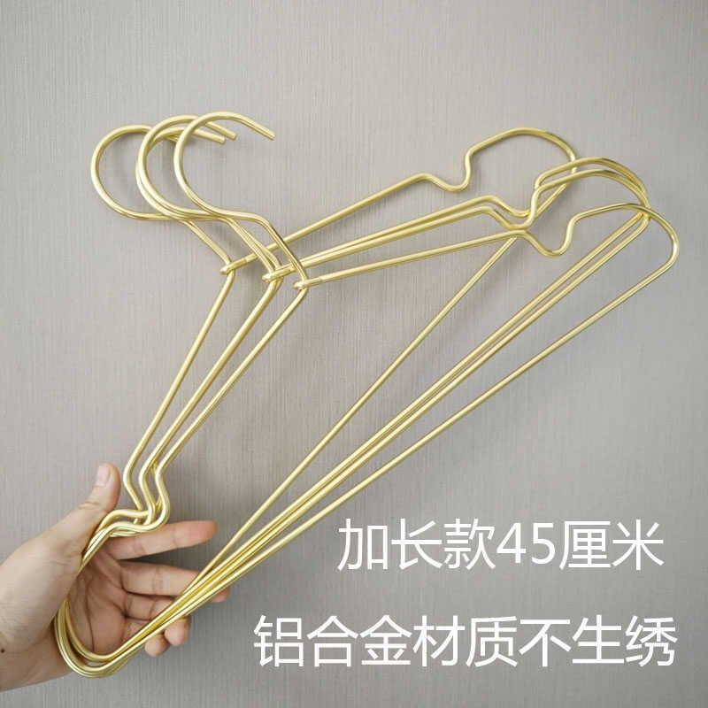 家用无痕太空铝合金加粗衣架加长款c衣挂金属实心晾衣架男士,收纳整理,金属衣架,淘宝优惠券,粉丝福利购,淘宝优惠卷