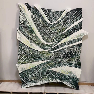 饰画定玄关走廊样板间售楼处挂件配套画 艺术肌理手绘雕刻抽象装