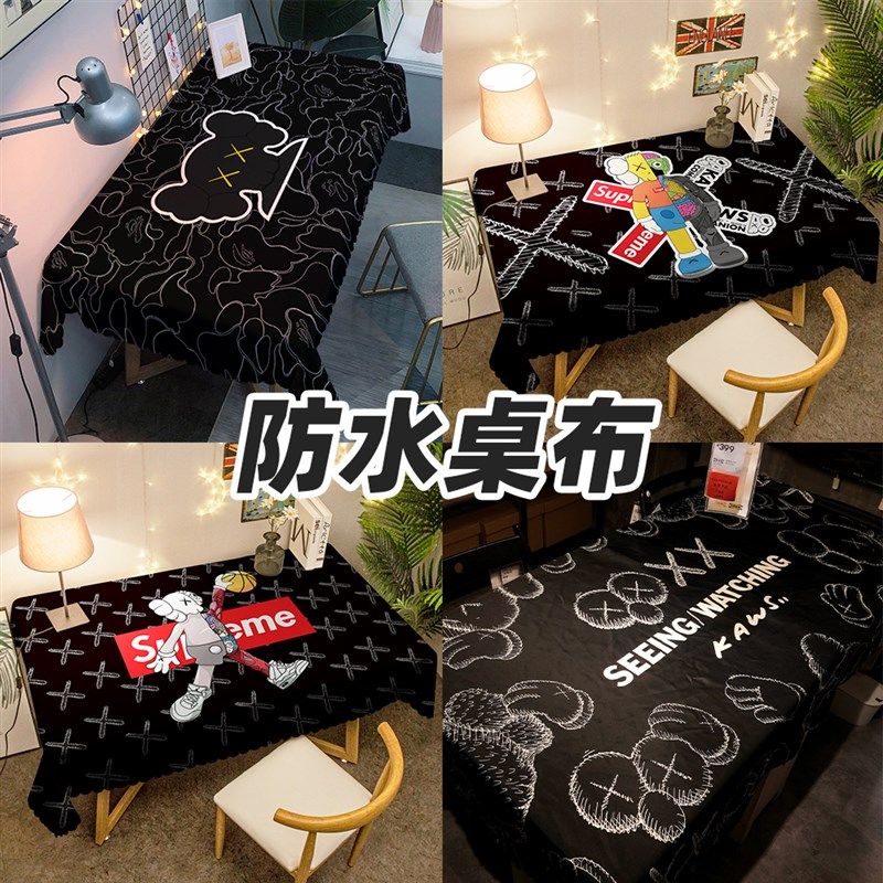 w潮牌桌布水油宿舍芝麻街个性餐桌布艺网红化妆台装饰,居家布艺,桌布,淘宝优惠券,粉丝福利购,淘宝优惠卷
