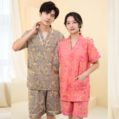 汗蒸服女款 足疗按摩桑拿服抗皱 吸汗情侣男加大码