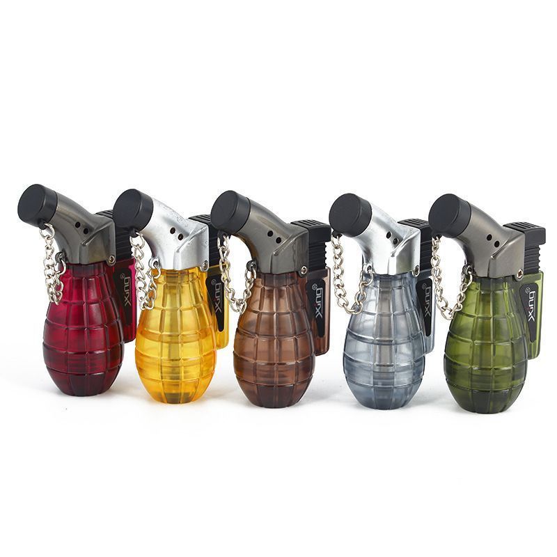 创意充气直冲防风打火机宝雷高温蓝焰喷焊枪烧塑料艾灸点香