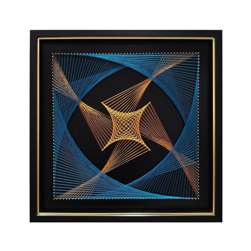 逐风绕线画丝线画弦丝画Y材包手工画家居立体