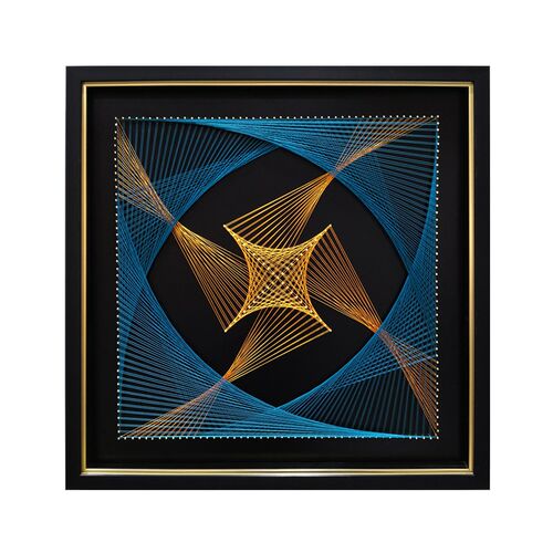 逐风绕线画丝线画弦丝画Y材包手工画家居立体