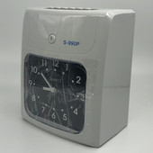 英文打卡钟电子考勤机英文版 插头 考勤机员工工卡打咭锺纸卡英式