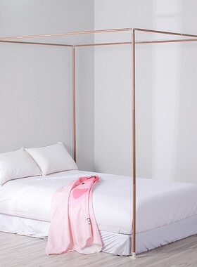 定制单独的宫廷蚊帐支架子不锈钢加厚 加粗12四柱单卖15Z米18m