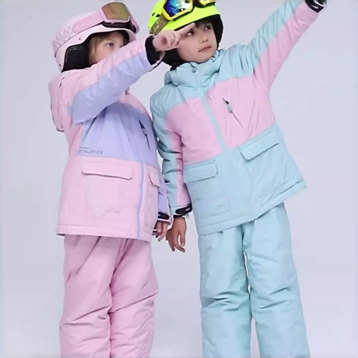 儿童滑雪服套装冬季防风连帽撞色拼接太空棉保暖户外运动冲锋衣裤,户外/登山/野营/旅行用品,滑雪衣裤套装,淘宝优惠券,粉丝福利购,淘宝优惠卷