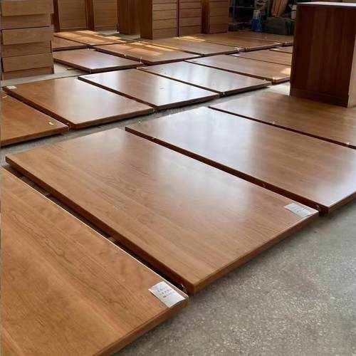 北美樱桃木实木桌面板原木大板升降书桌亚克力实木餐桌吧台板定制