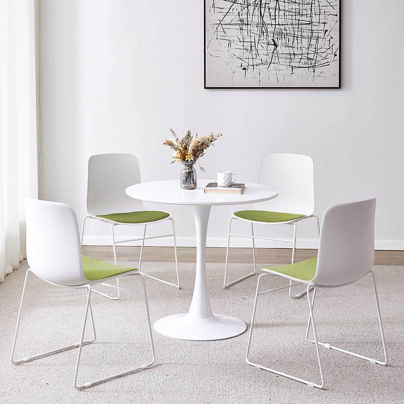 简约洽谈接待桌椅组合办公室商铺休闲 小圆桌商务咨 咨询展会一桌