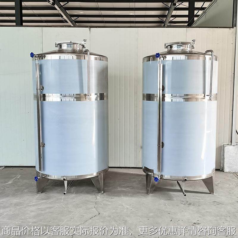 2立方不锈钢储油罐 304立式白钢存储油设备 菜籽油储蓄罐