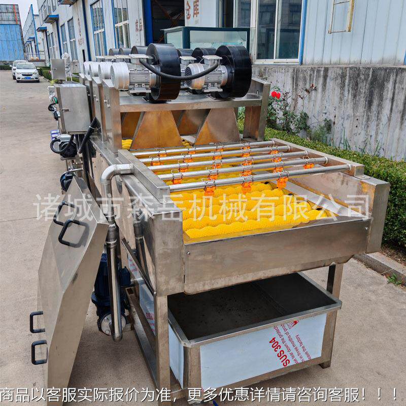 沃柑洗果带机脐橙清洗选机KUQ砂洗糖橘叶果清洗保鲜设备陈皮柑果