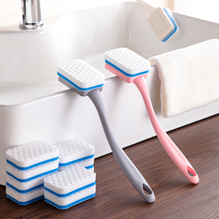 带手柄纳米海绵魔力擦浴室浴缸清洁海绵刷卫生间百洁擦去污魔术擦