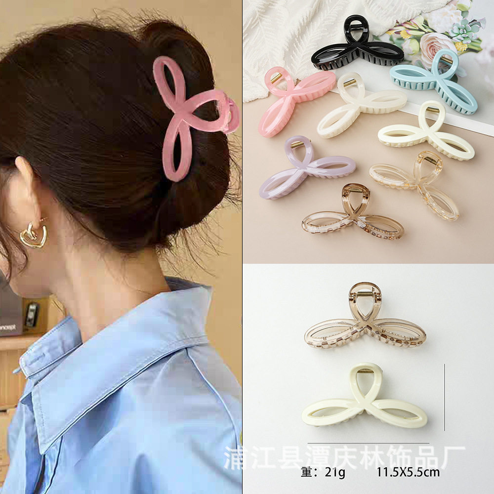 简约时尚大号抓夹女韩国高级感鲨鱼夹气质后脑勺盘发夹子头饰发抓