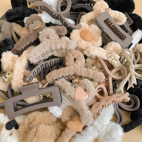 超大号抓夹女2024新款后脑勺发夹秋冬款发卡鲨鱼夹发量多夹子头饰