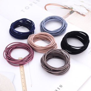 黑色橡皮筋发绳头饰小清新森女系高弹扎头发成人女打底头绳摆