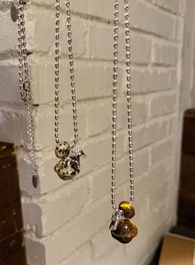 ins风天然石星球珠链韩系项链女